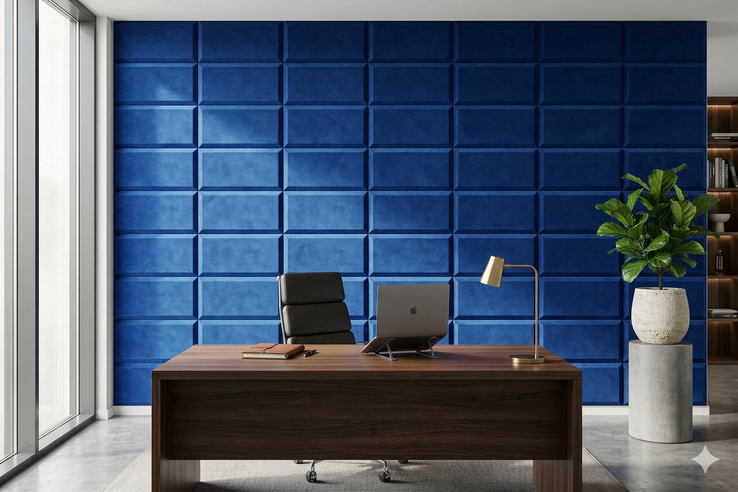 ბარხატის თვითწებვადი ფილა  (ლურჯი), 106-50, (23სმx49სმ)  